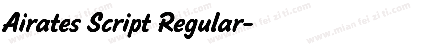 Airates Script Regular字体转换
